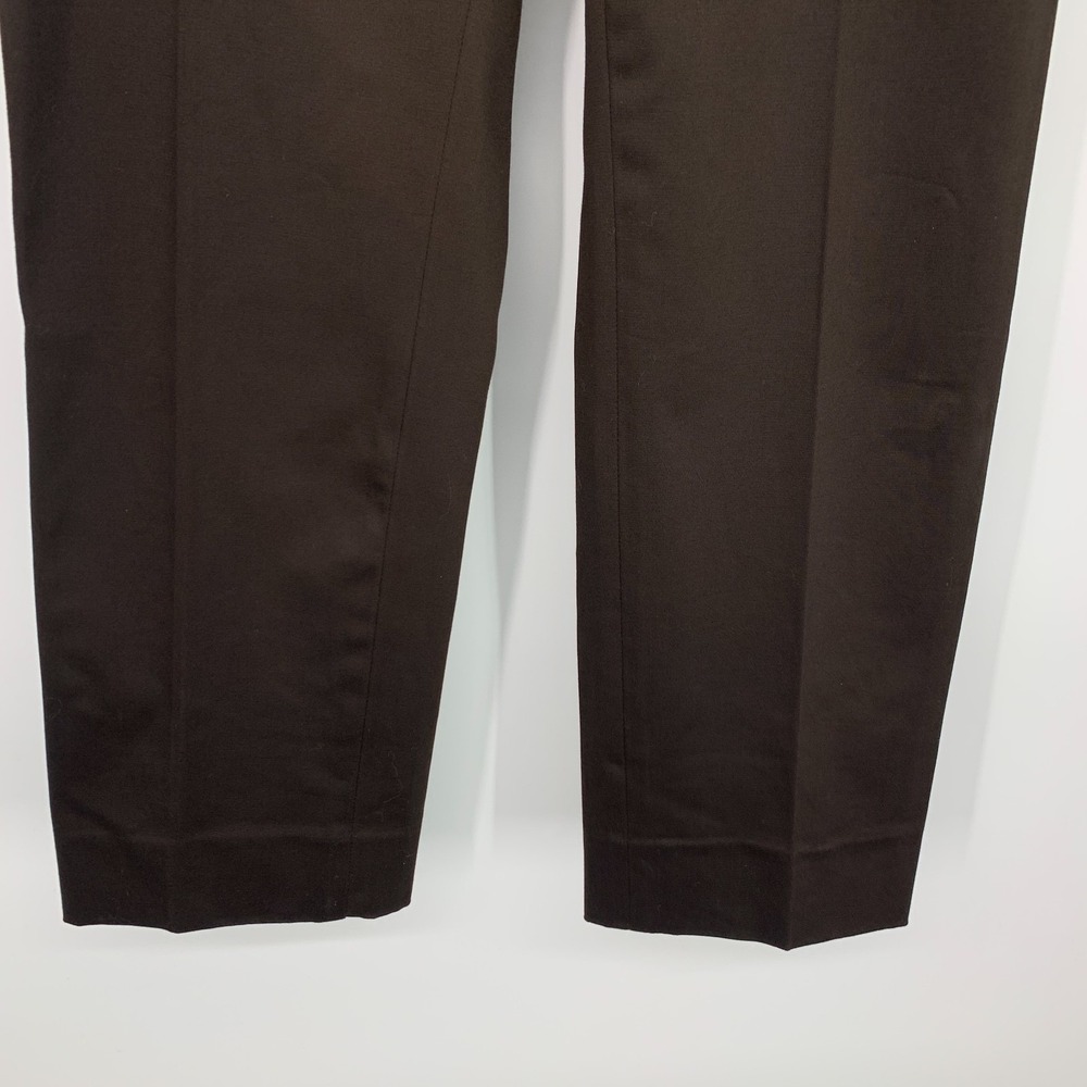 Lauren Ralph Lauren Pants Brown Side Zip Straight Leg High Rise - Picture 6 of 9